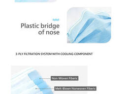 Disposable 3 ply medical surgical face mask FFP2 CE FDA