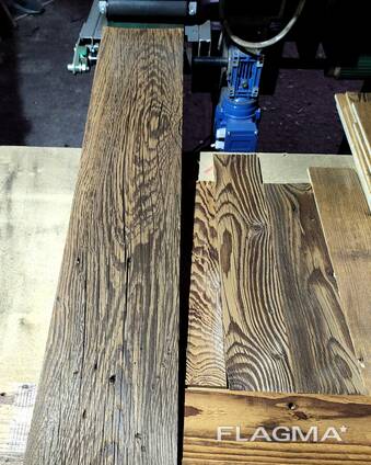 Lamella with original reclaimed wood