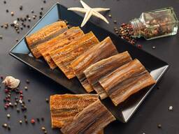 Минтай кусочки с перцем, вяленая рыба , снеки к пиву , рыба к пиву , доставка Европа.