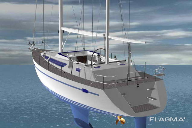 Sail-motor yacht 42ft katch Cruiser