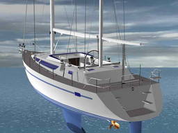 Sail-motor yacht 42ft katch Cruiser