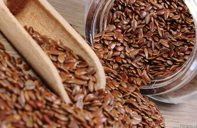 Sell flax seeds brown harvest 2018 year
