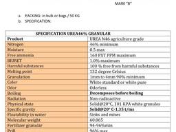 Ureum 46 klasse A, klasse B