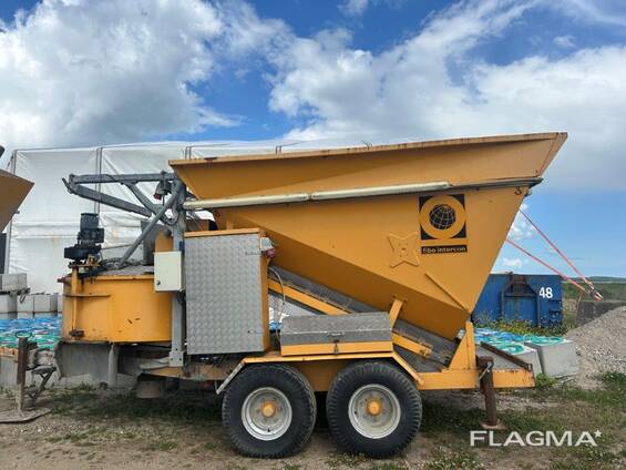 Used mobile concrete mixing plant Fibo Intercon 15 m3/h, 2010, Denmark